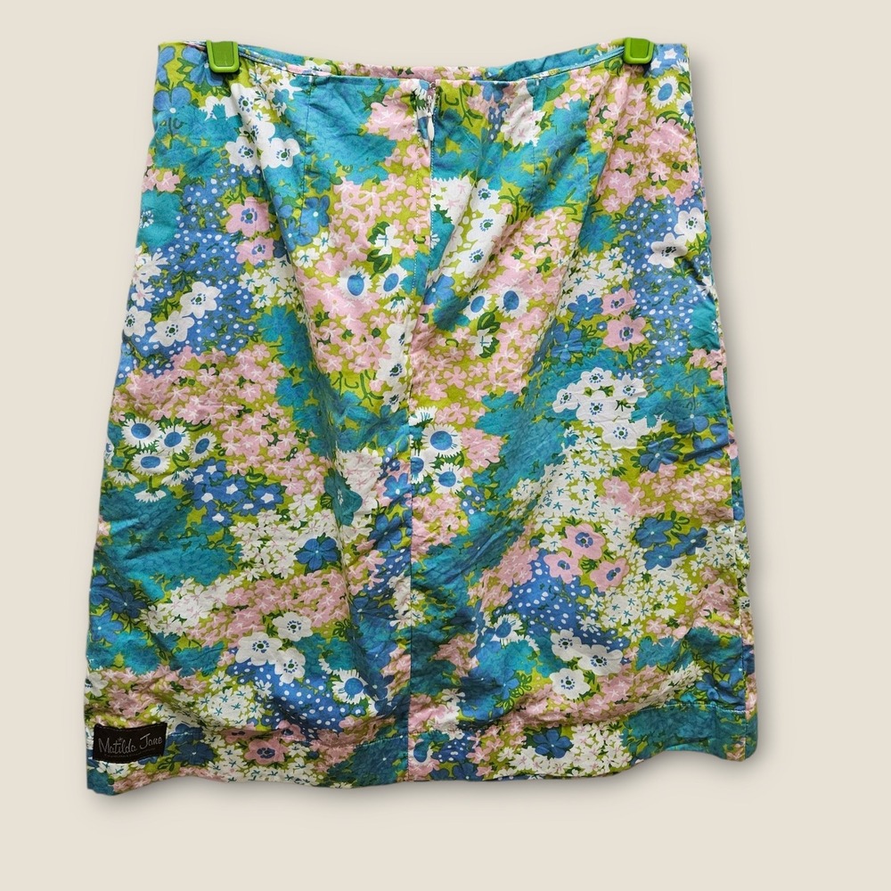 Matilda‎ Jane Floral Skirt Cotton Blend Colorful Print Casual Size M